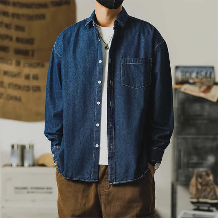 Men's Breathable Denim Shirt
