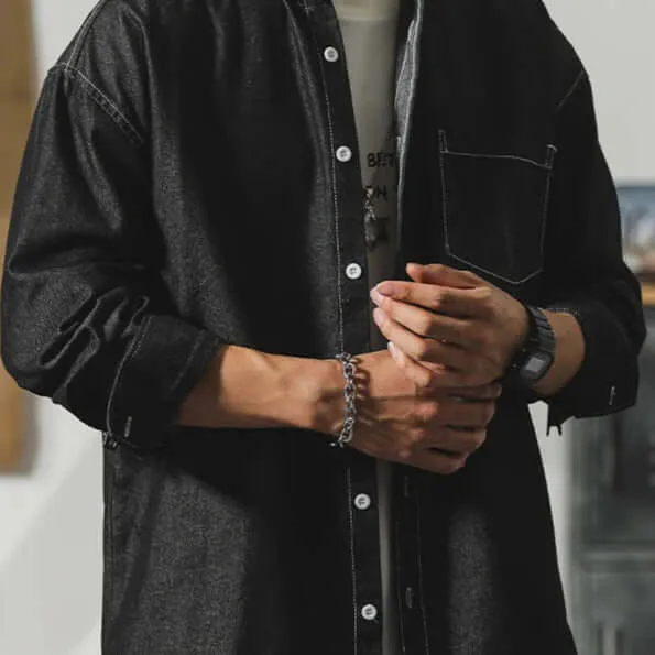 Men's Breathable Denim Shirt