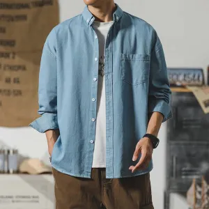 Men's Breathable Denim Shirt