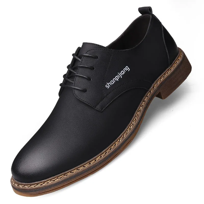 Men's Leather Comfortable Trendy Casual Shoes