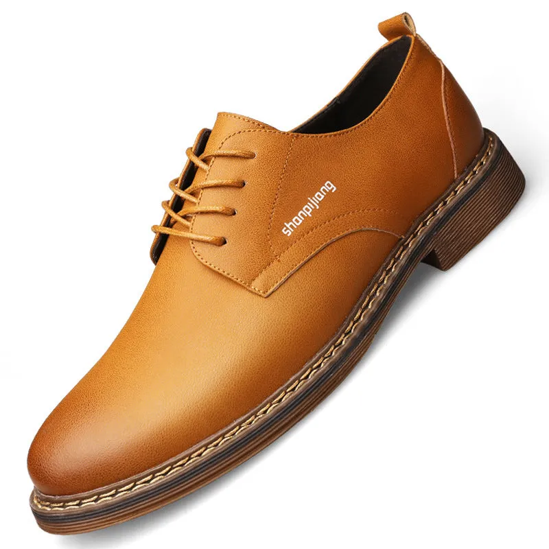 Men's Leather Comfortable Trendy Casual Shoes