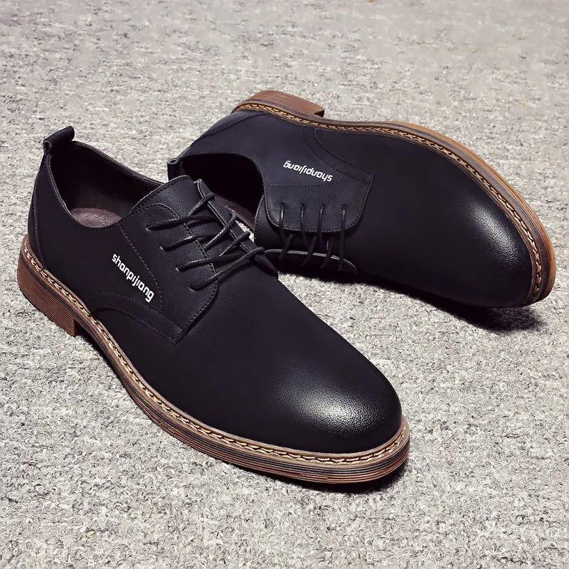 Men's Leather Comfortable Trendy Casual Shoes