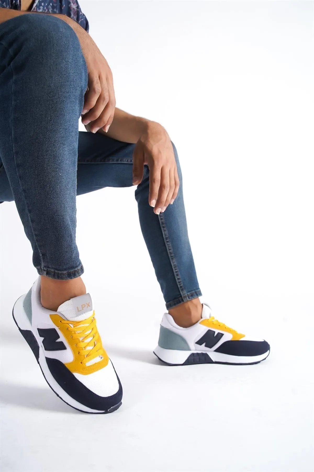 Men's N Yellow Daily Comfortable Sports Shoes