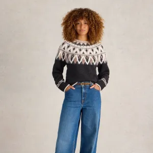 Mono Fairisle Jumper - Black Multi