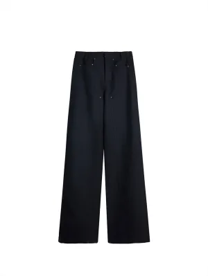 MUKTANK X MODULER Loose-Fit Wide-Leg Structured Trousers