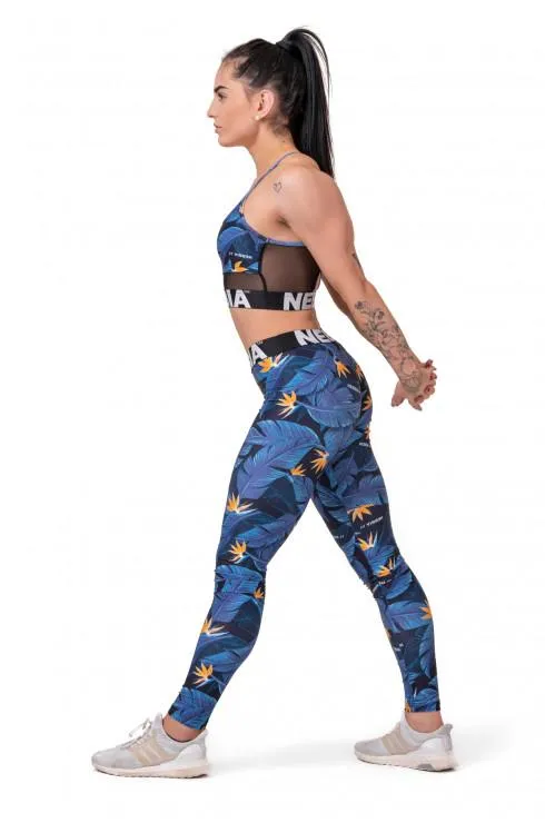 Nebbia Mid-Waist Performance Leggings 566 - Oean Blue