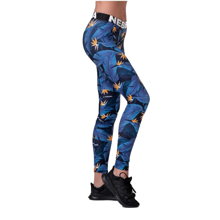 Nebbia Mid-Waist Performance Leggings 566 - Oean Blue