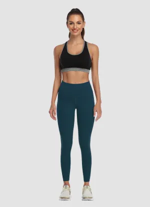 Newborn High Waist Yoga Leggings 25” — Teal