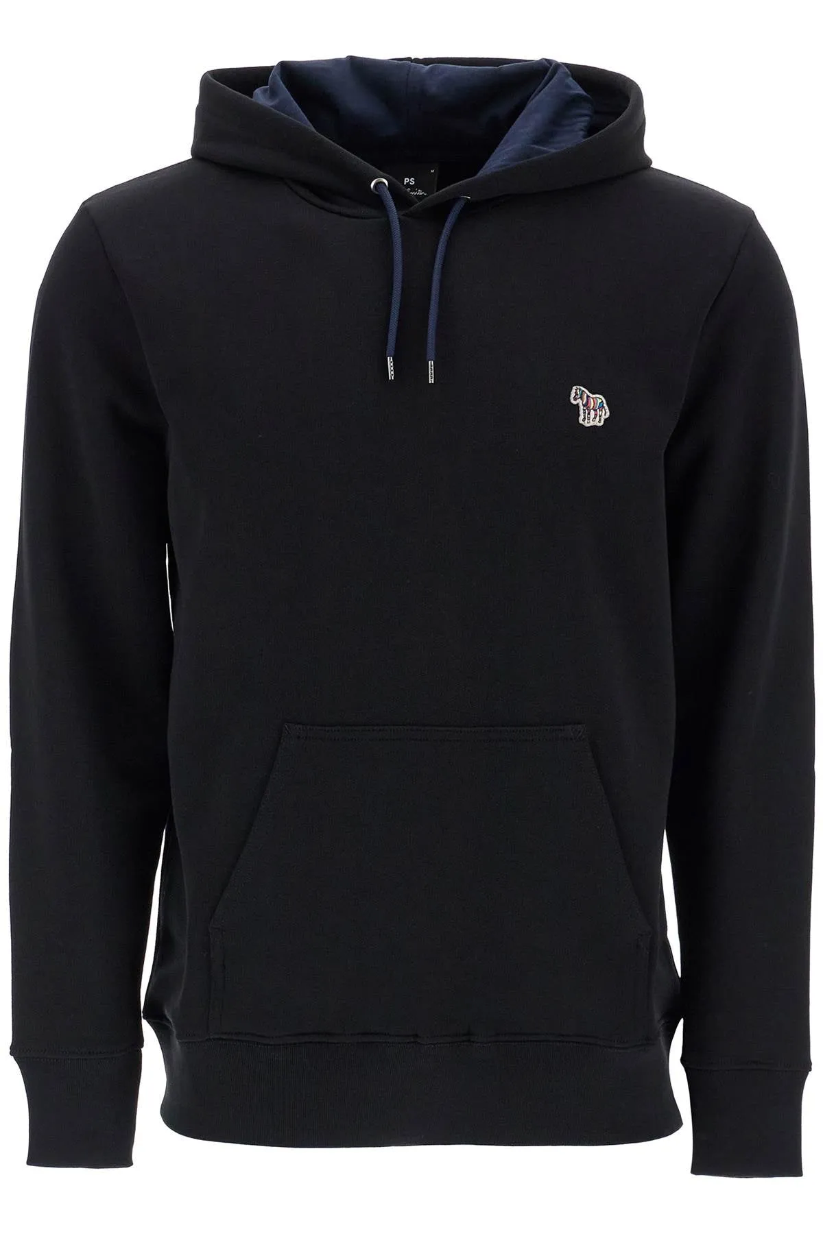 organic cotton hoodie with hood M2R 284S KZEBRA BLACK