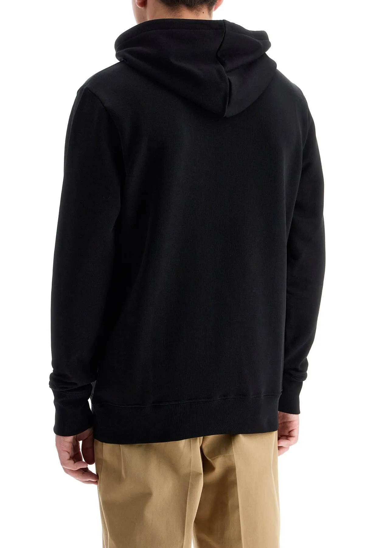organic cotton hoodie with hood M2R 284S KZEBRA BLACK
