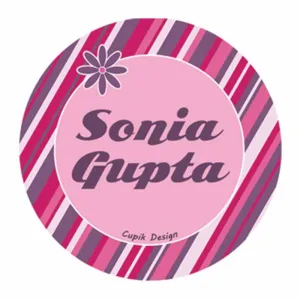 Personalised Pink Floral Waterproof Stickers (Round)