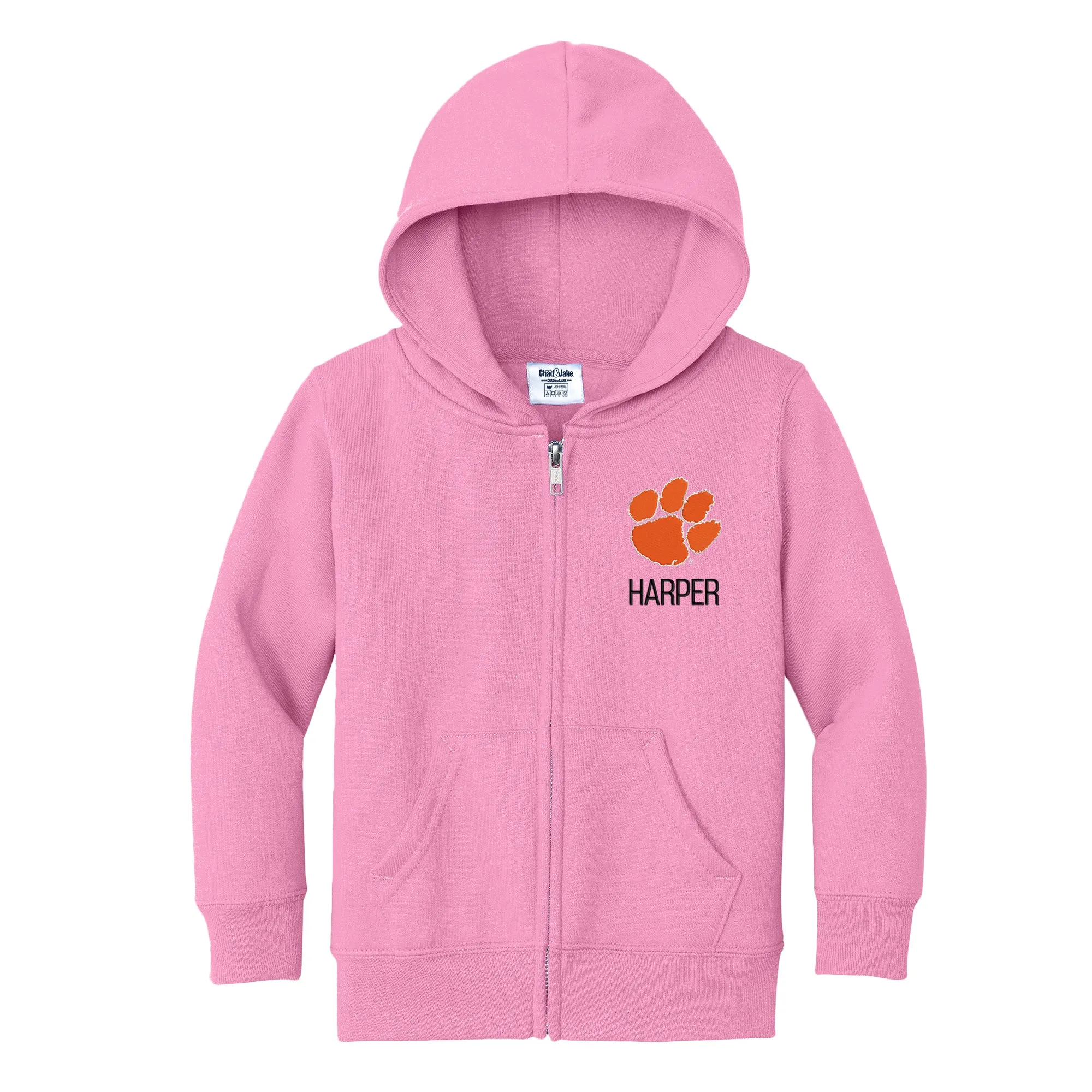 Personalized Clemson Tigers Toddler Full-Zip Sweatshirt