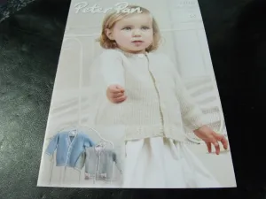 Peter Pan Cardigans Pattern P1279 Double Knitting