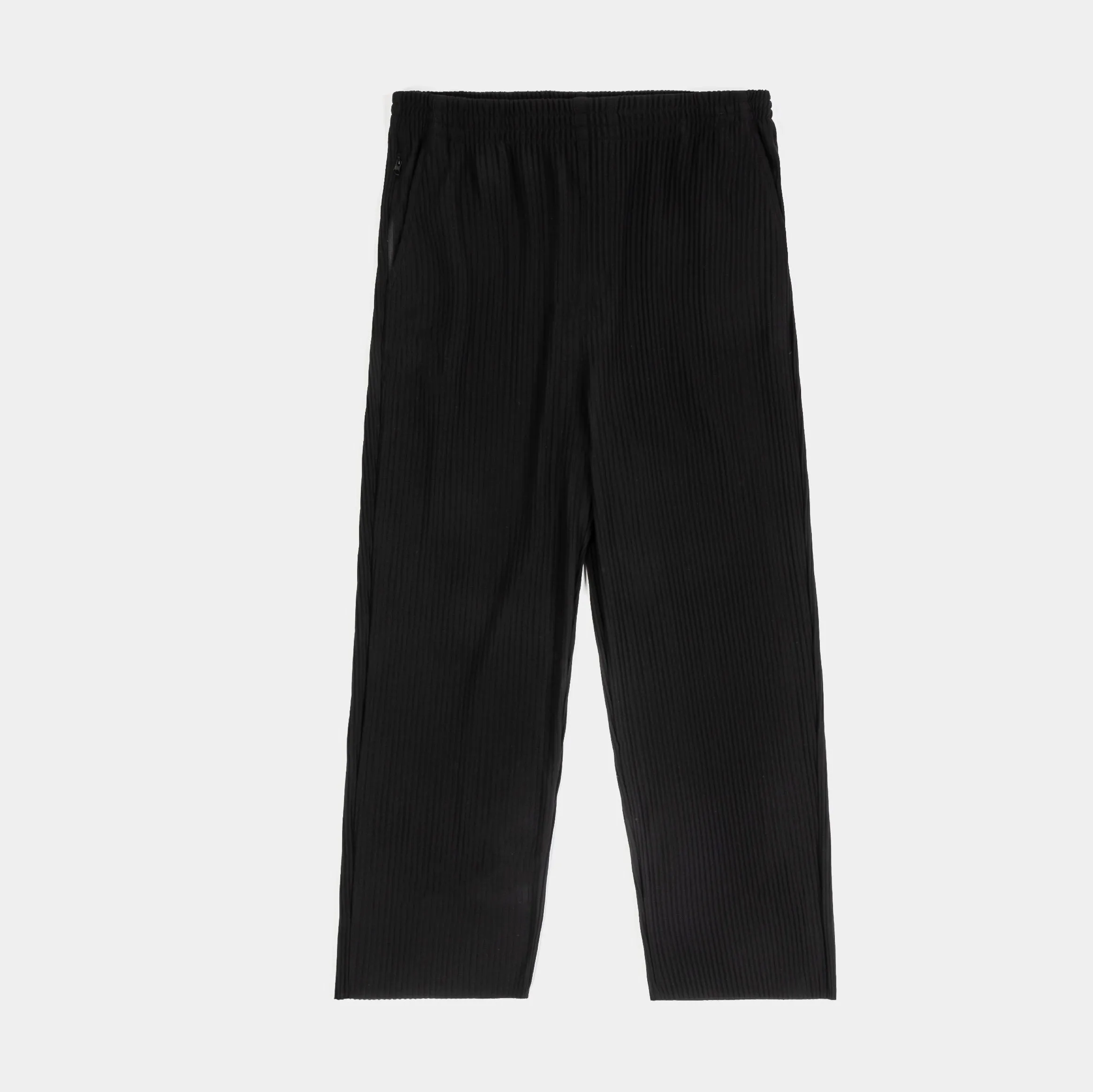 Pleated Joggers Womens Pants (Black)