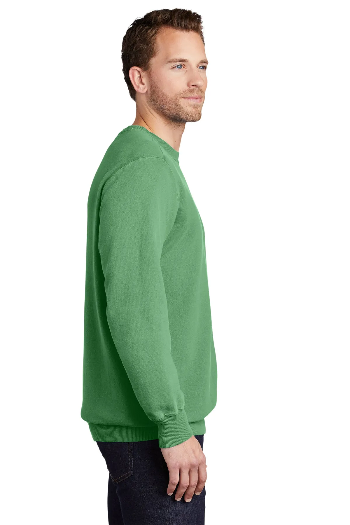 Port & Company Pigment Dyed Branded Sweatshirts, Safari