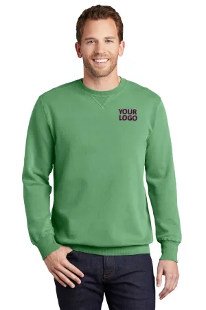 Port & Company Pigment Dyed Branded Sweatshirts, Safari