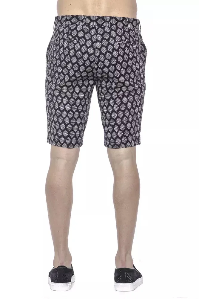PT Torino Chic Blue Cotton Bermuda Shorts