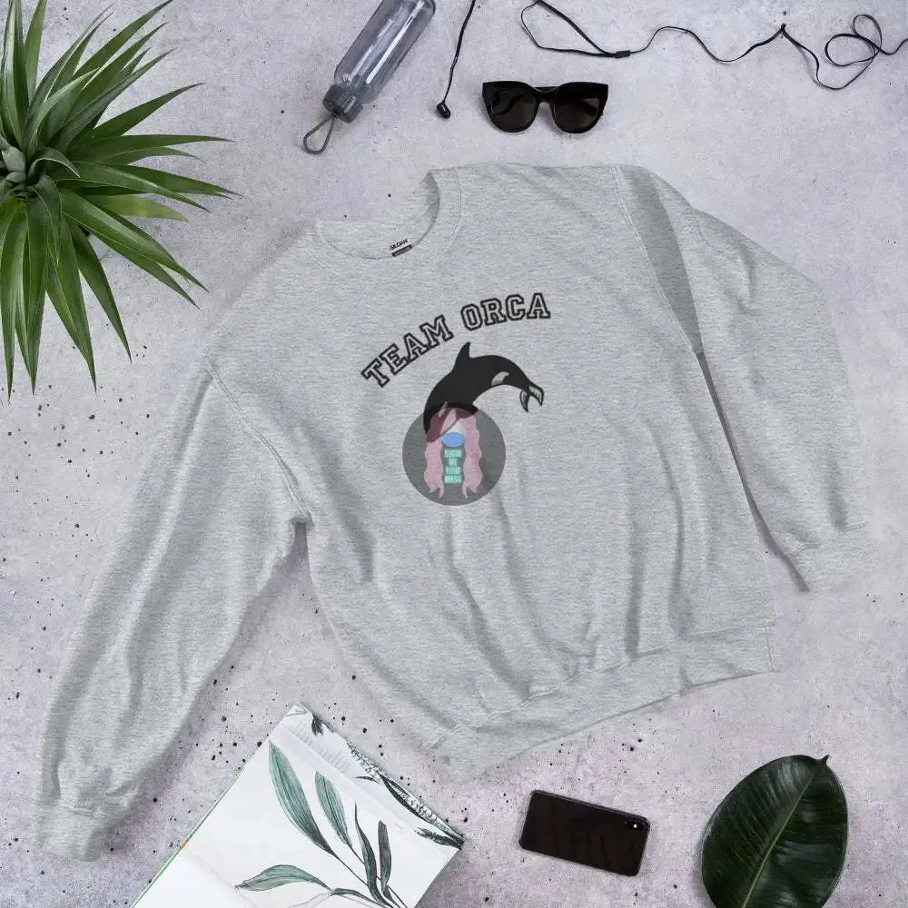 "Team Orca" Embroidered Unisex Sweatshirt