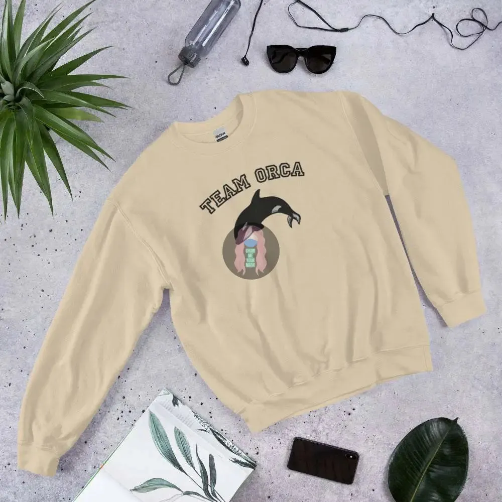 "Team Orca" Embroidered Unisex Sweatshirt