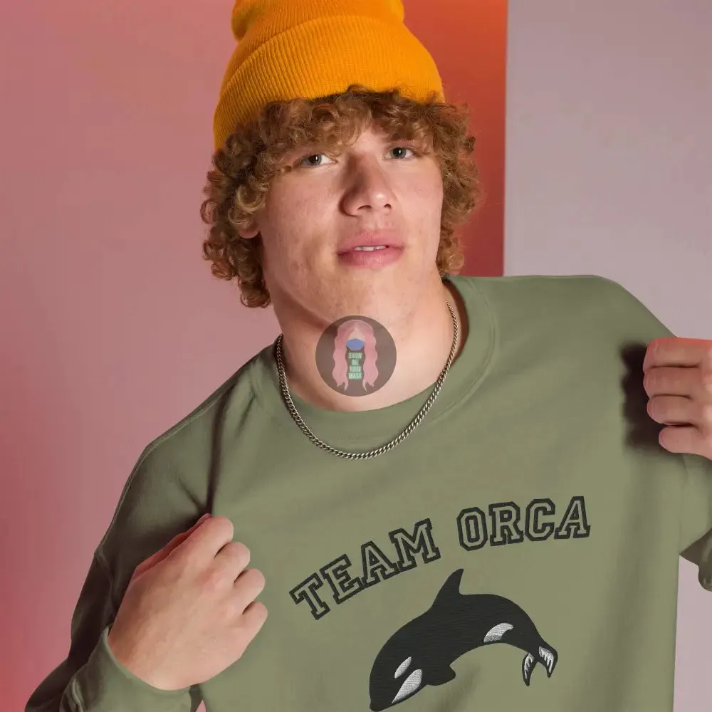 "Team Orca" Embroidered Unisex Sweatshirt