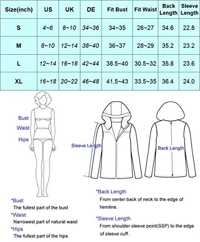 Rain Jacket Women Waterproof Hooded Raincoat Trench Coats Active Outdoor Windbreaker Grey M
