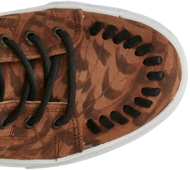 REBA BY JUSTIN SUSIE 2.0 TAN FEATHER SHOES