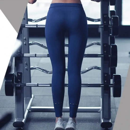 REBEL HIGH WAIST LEGGING BLUE