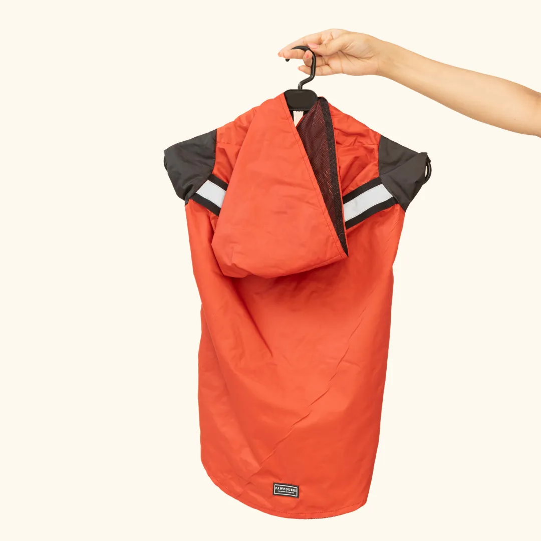 Red Reflective Raincoat