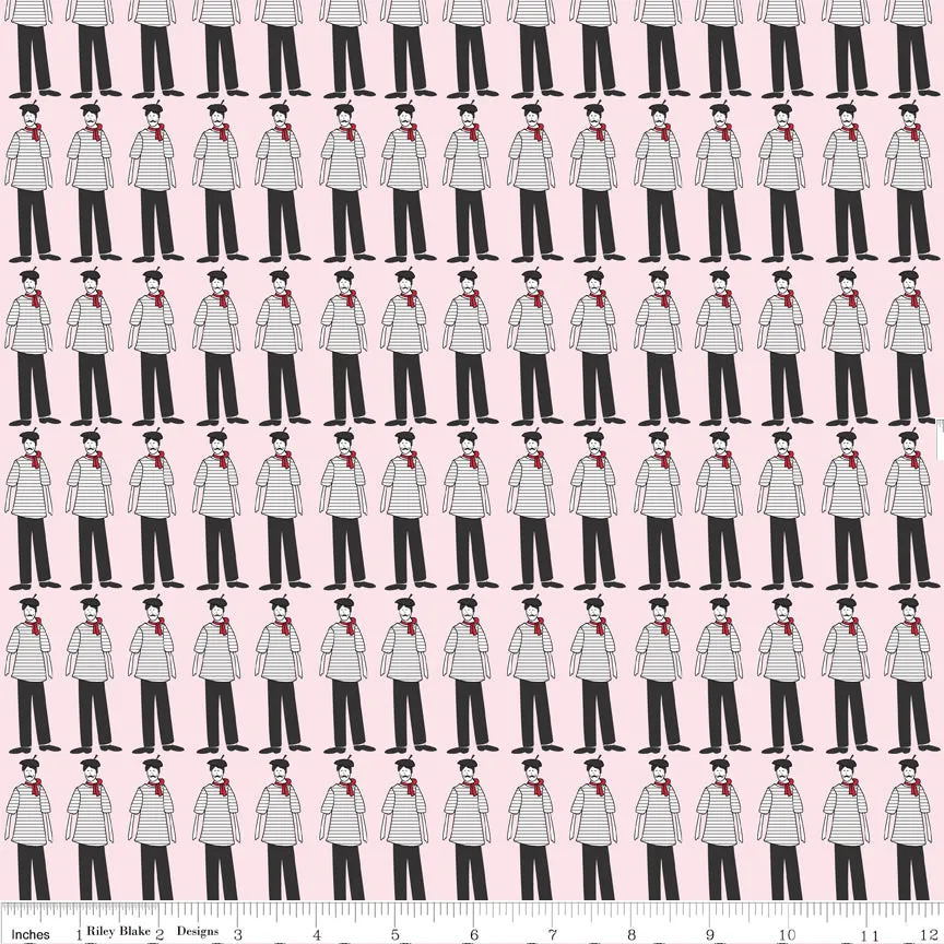 Riley Blake Designs Pepe in Paris Pink Cotton Prints