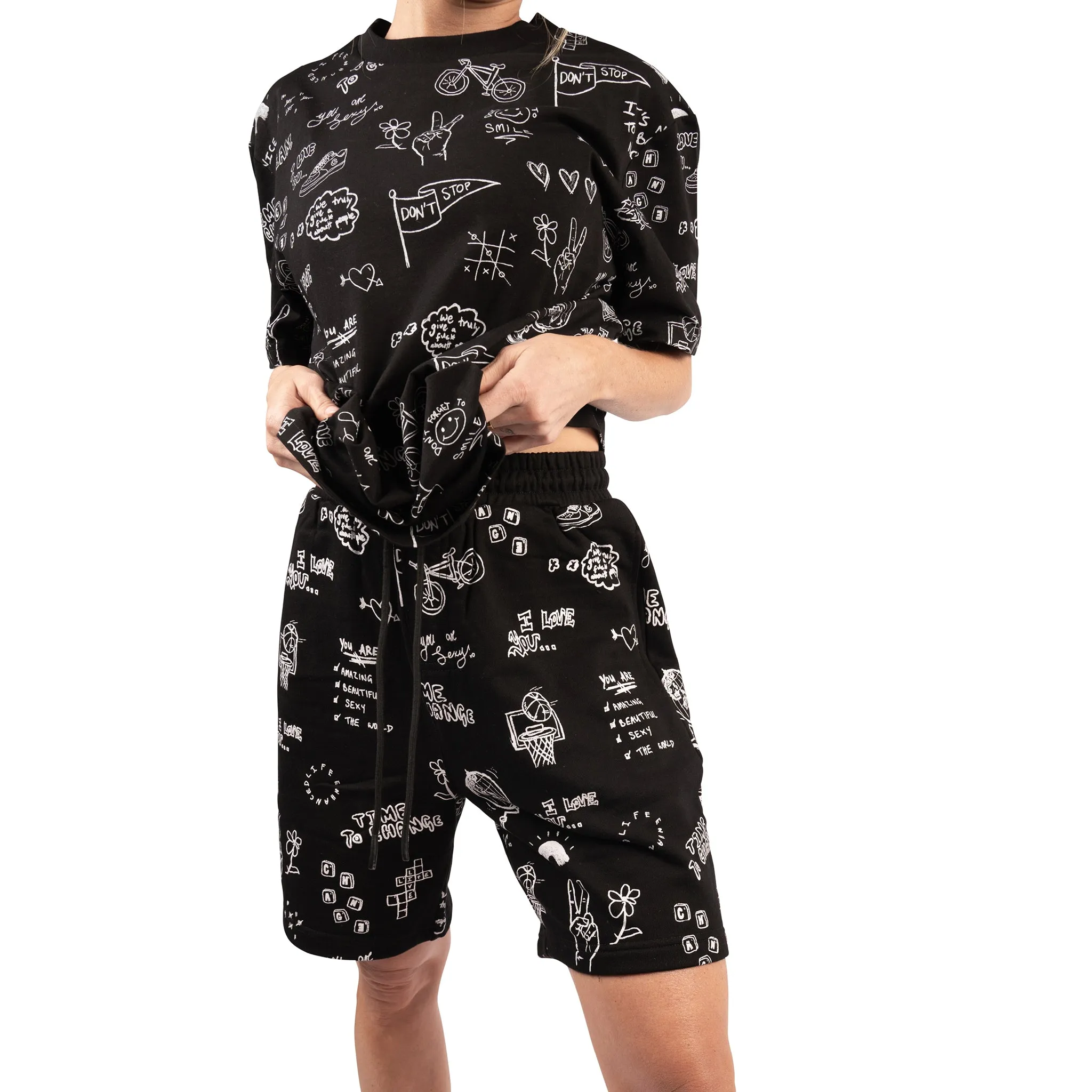 Scribble Shorts