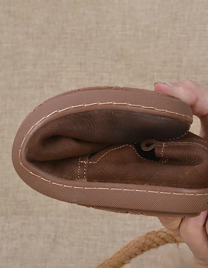 Soft Leather Comfortable Flat Shoes for Men