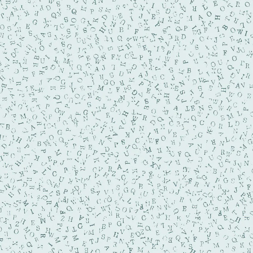 Stof Fabrics Quilters Coordinates Ice Letters Cotton Prints