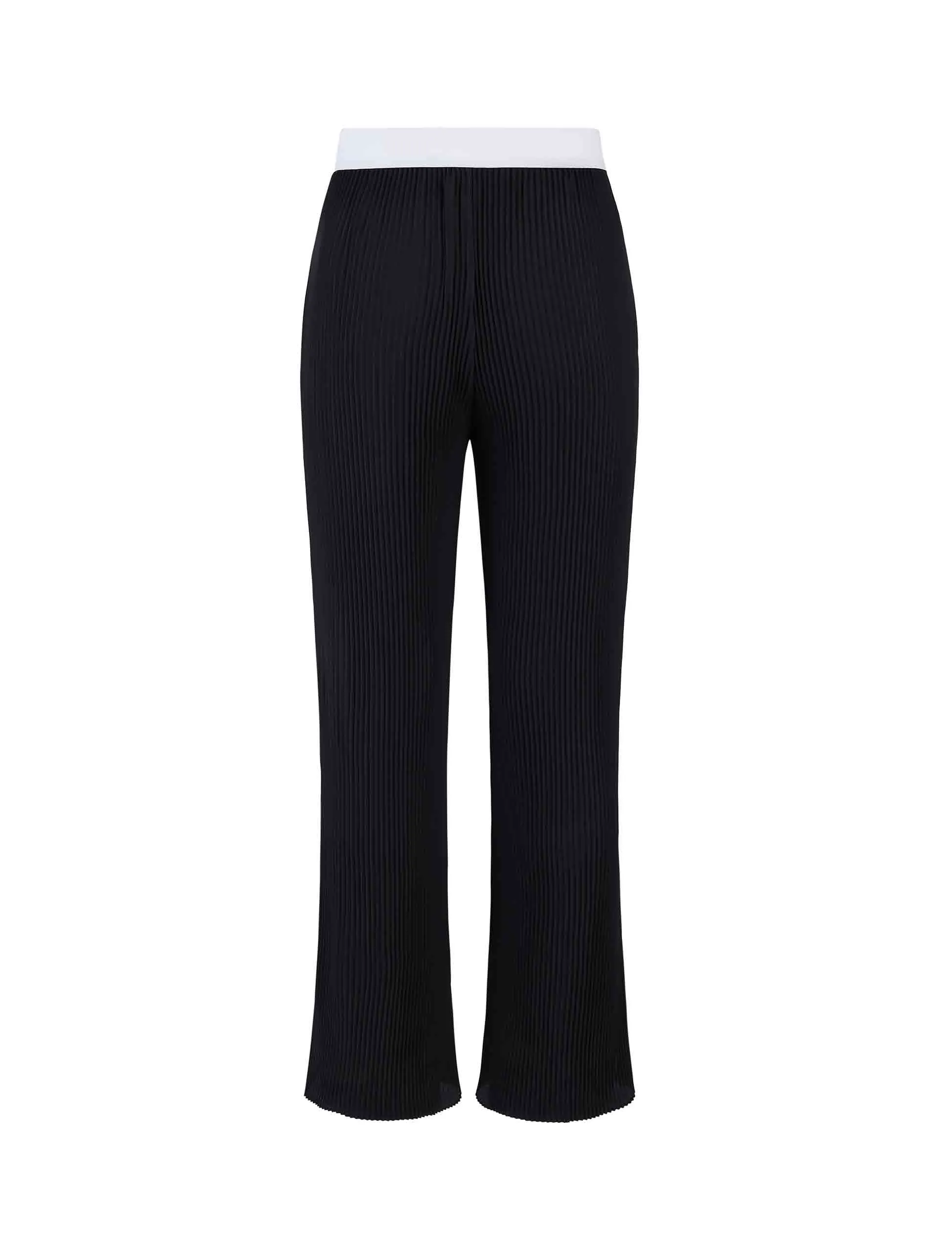 Structured Contrast Detail Pants