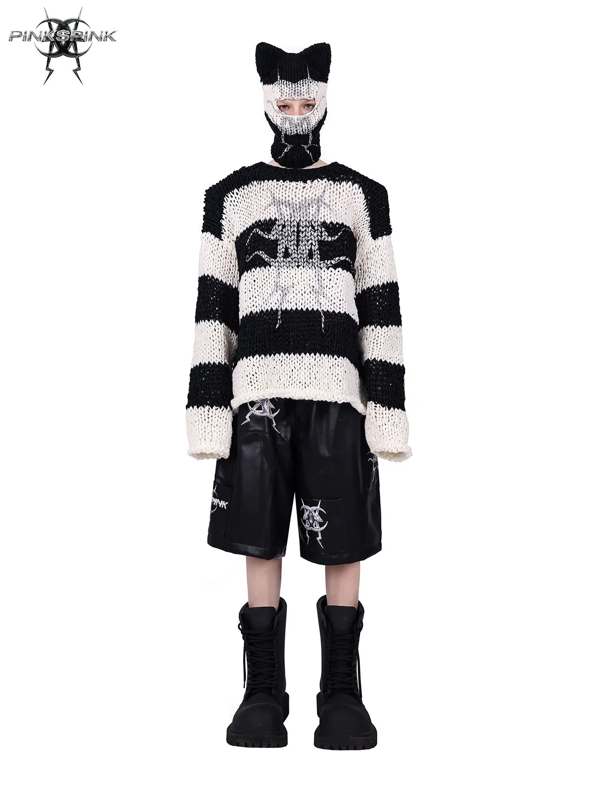 Structured Pocket Leather Half Pants