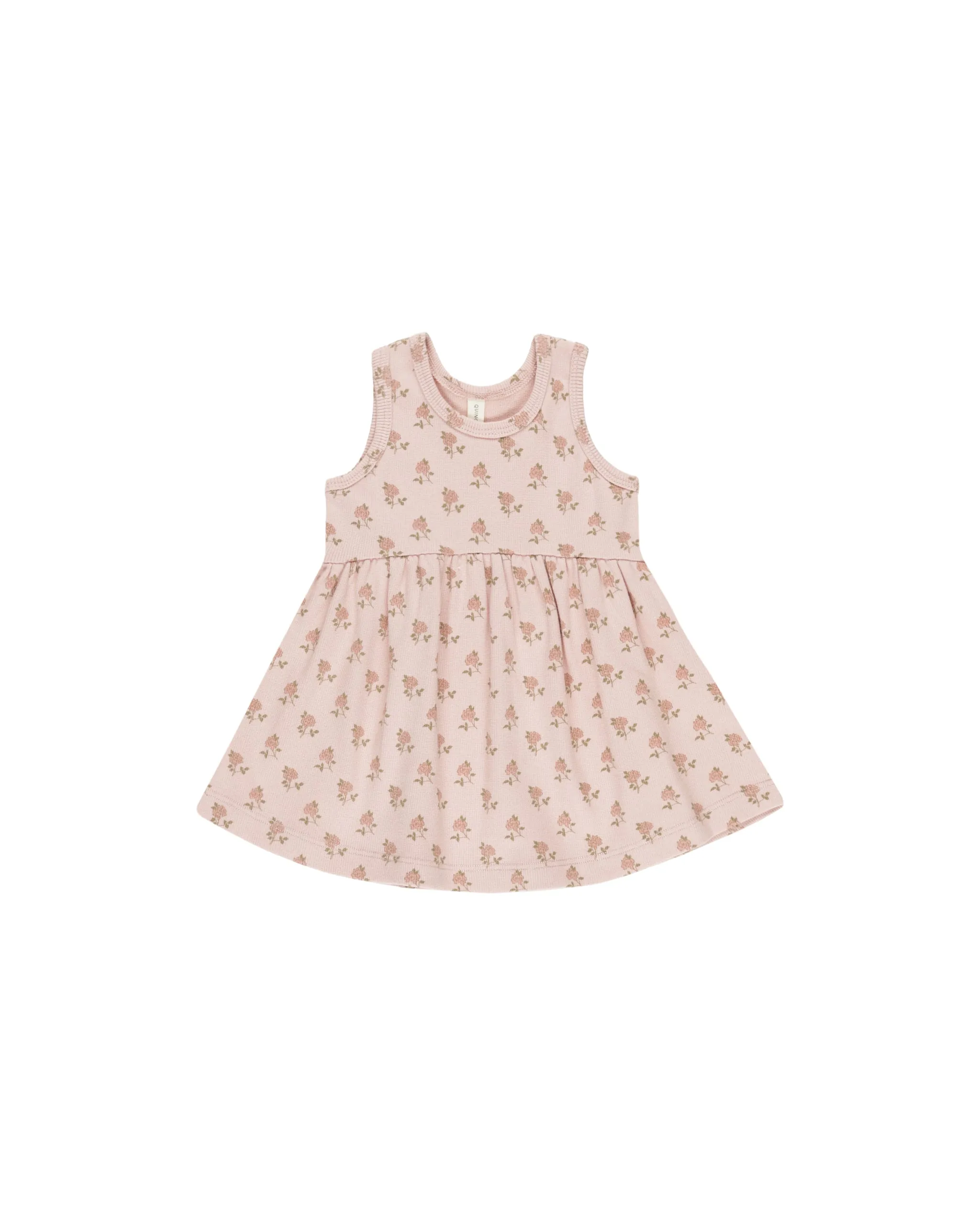 Tank Dress in Bubble Gum w/ Roses
