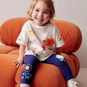 Toddler/Kid Girl's Cartoon Sunflowers Design Leggings