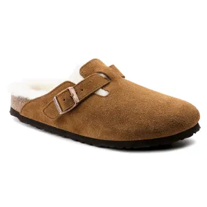 Women’s Birkenstock Boston Shearling – Cozy Suede Clog with Plush Lining