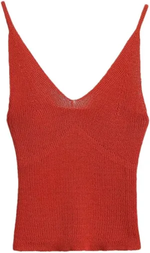 Women's Slimming Vest, Solid Color V-Neck Knitted Camisole Tops