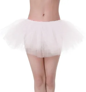 Women's Tulle Tutu Fancy Tutu Skirt 80's Costume Skirt Party Elastic Waist Chiffon Princess Soft Ballet Dance Tutus for Adult