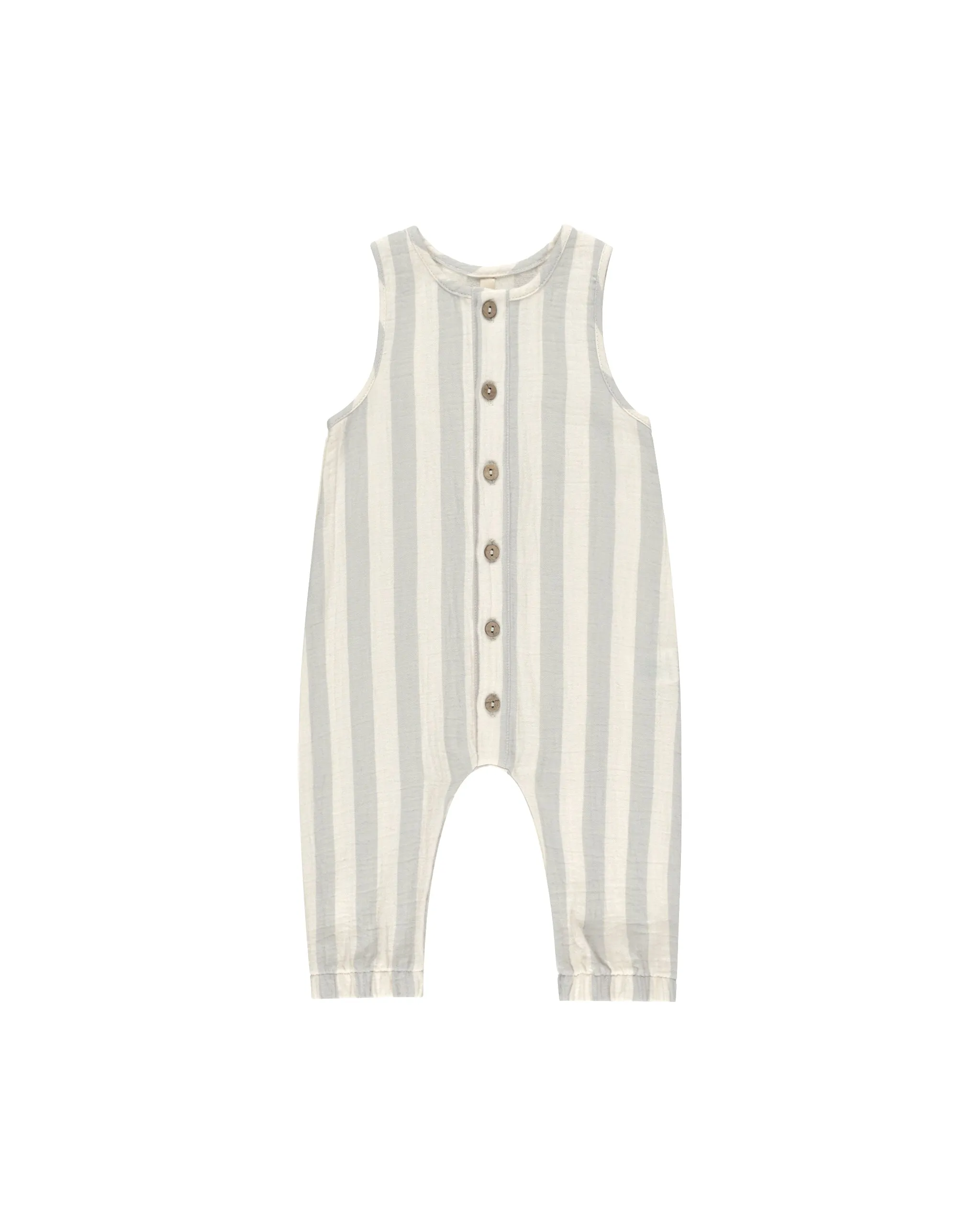Woven Jumpsuit in Sky Stripe