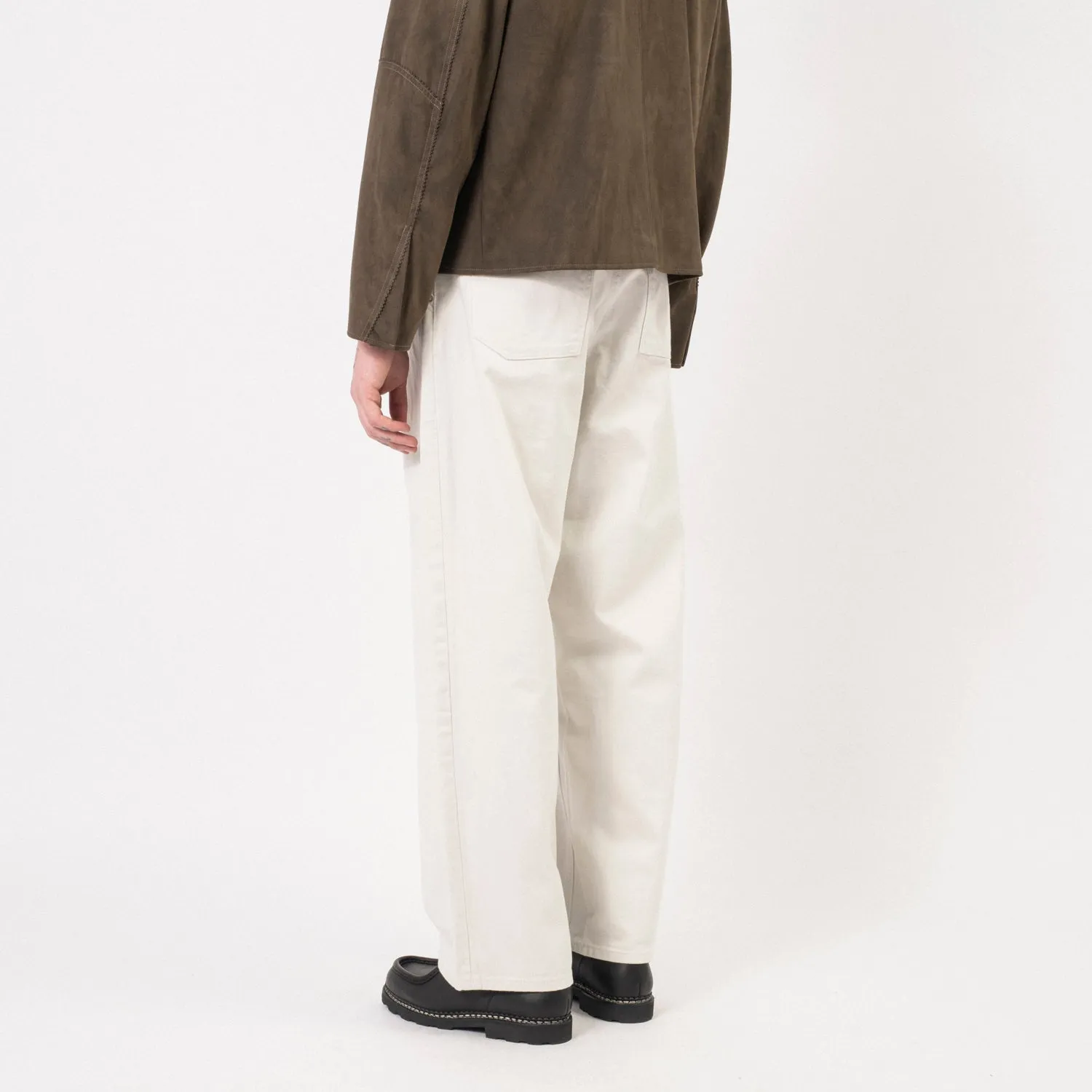 [YOUTH] STRUCTURED WIDE DENIM PANTS _ LIGHT GREY