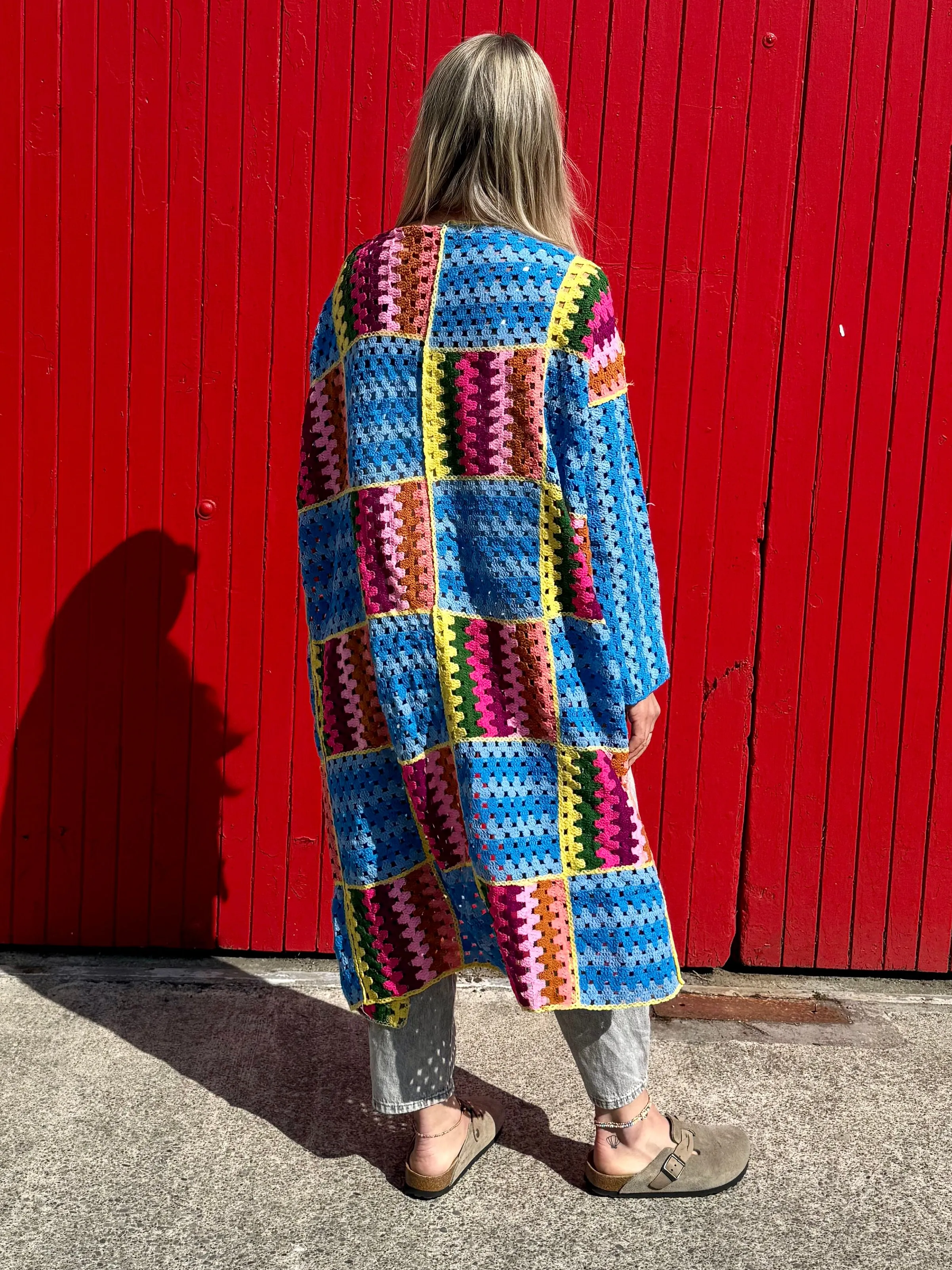 Zig zag patchwork cardigan